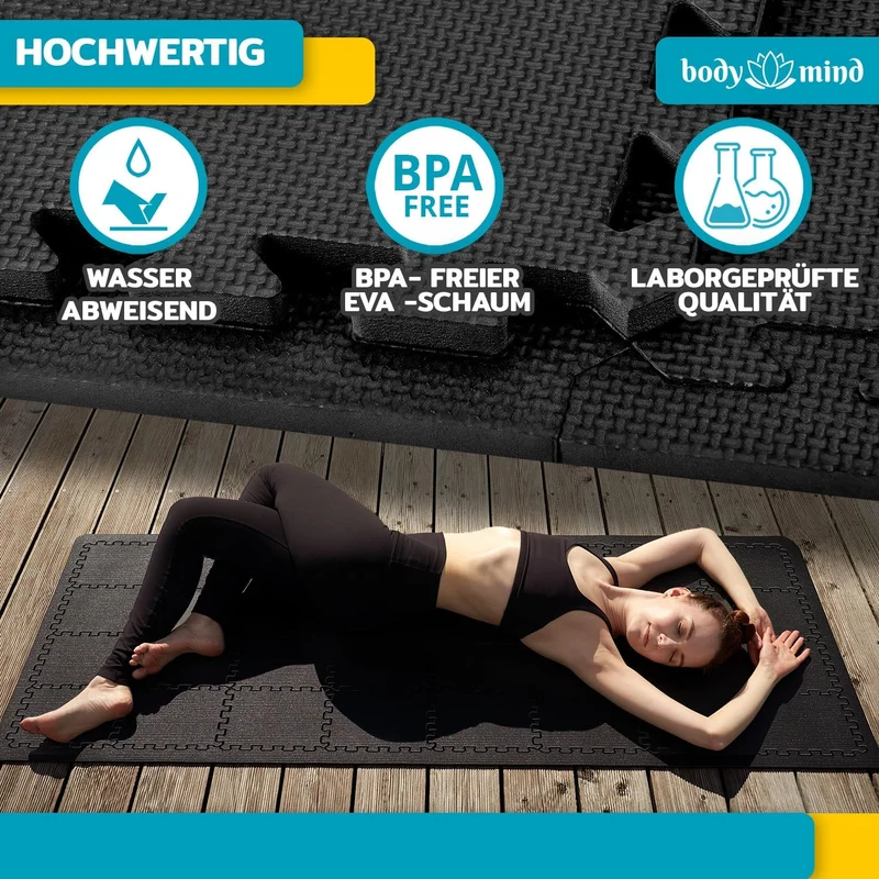 Bodenschutzmatten Set 54-teilig - Fitness Unterlegmatten EVA