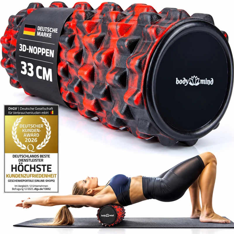 Body & Mind Faszienrolle – Massage-Rolle für Faszientraining