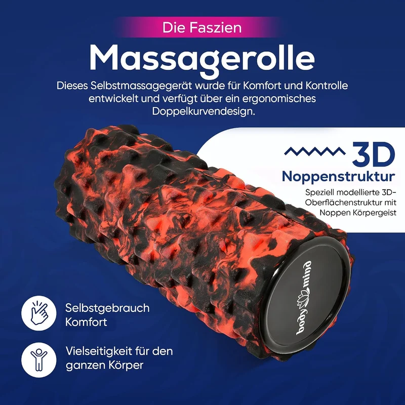 Body & Mind Faszienrolle – Massage-Rolle für Faszientraining