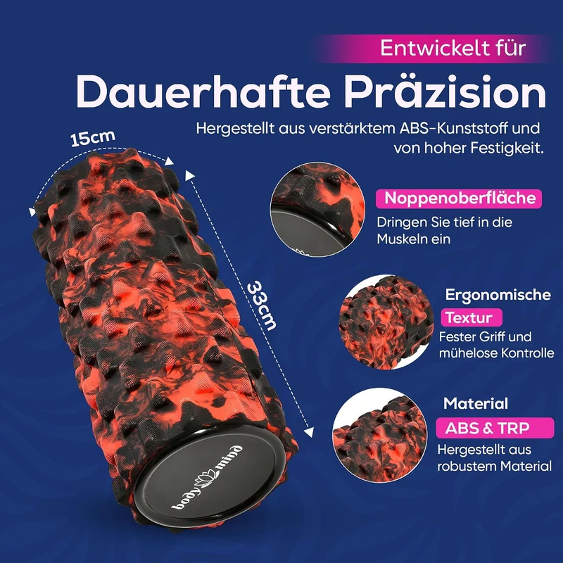 Body & Mind Faszienrolle – Massage-Rolle für Faszientraining