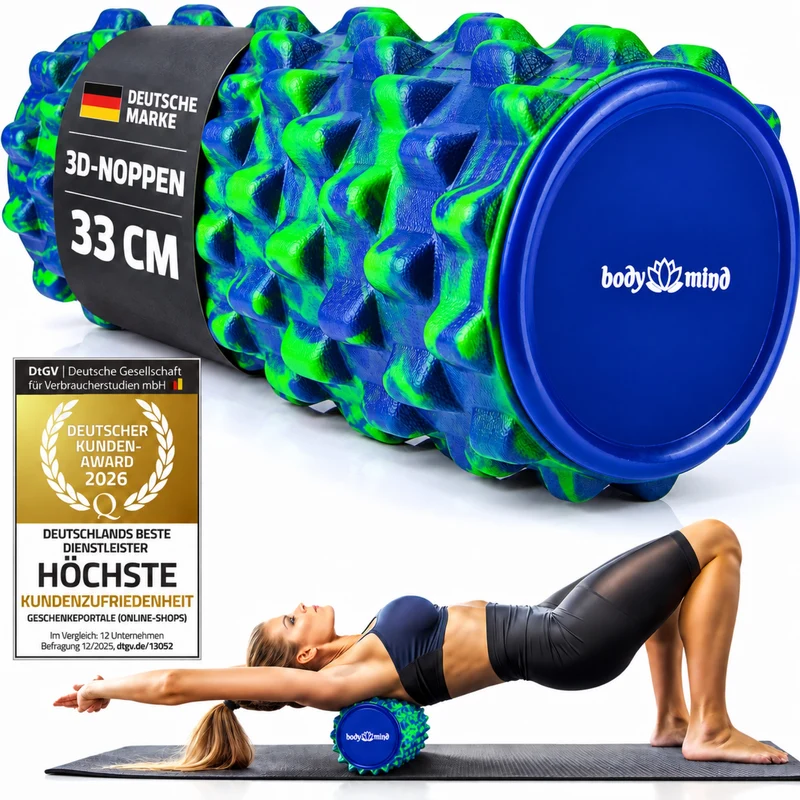 Body & Mind Faszienrolle – Massage-Rolle für Faszientraining