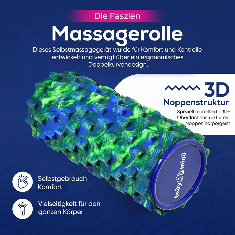 Body & Mind Faszienrolle – Massage-Rolle für Faszientraining
