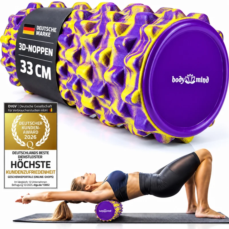 Body & Mind Faszienrolle – Massage-Rolle für Faszientraining