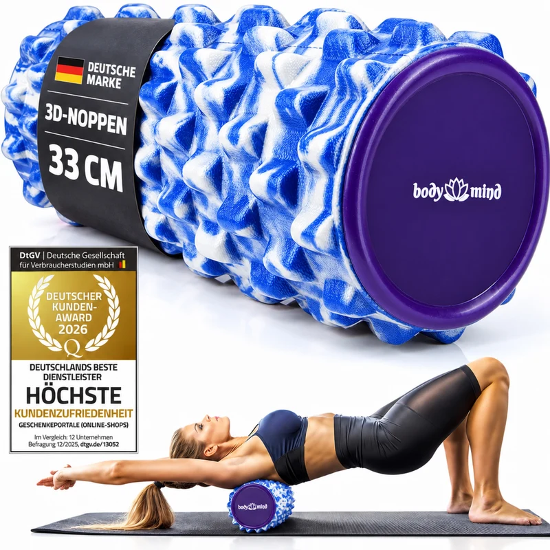 Body & Mind Faszienrolle – Massage-Rolle für Faszientraining