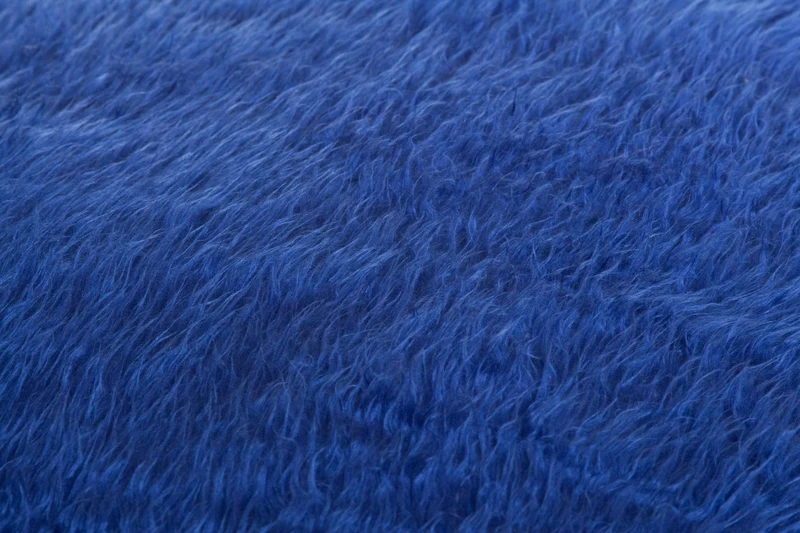 Flokati Sitzsack Bezug in Blau