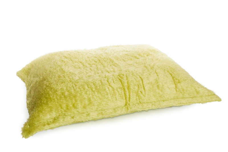 Flokati Sitzsack Bezug in Grün