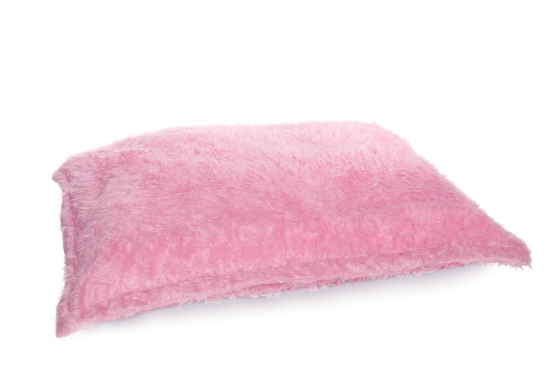 Flokati Sitzsack Bezug in Pink