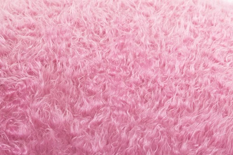Flokati Sitzsack Bezug in Pink