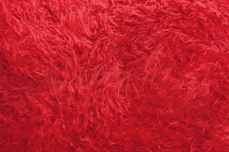 Flokati Sitzsack Bezug in Rot