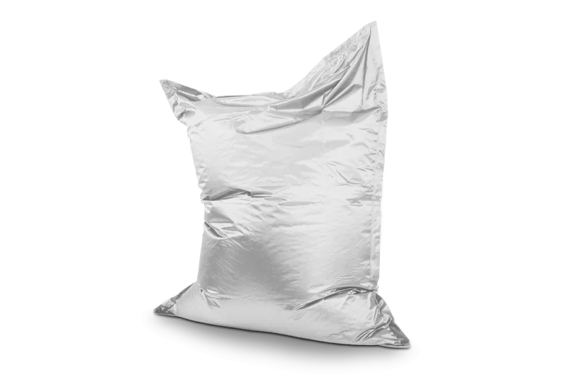 Sitzsack Bezug Metallic in Silber