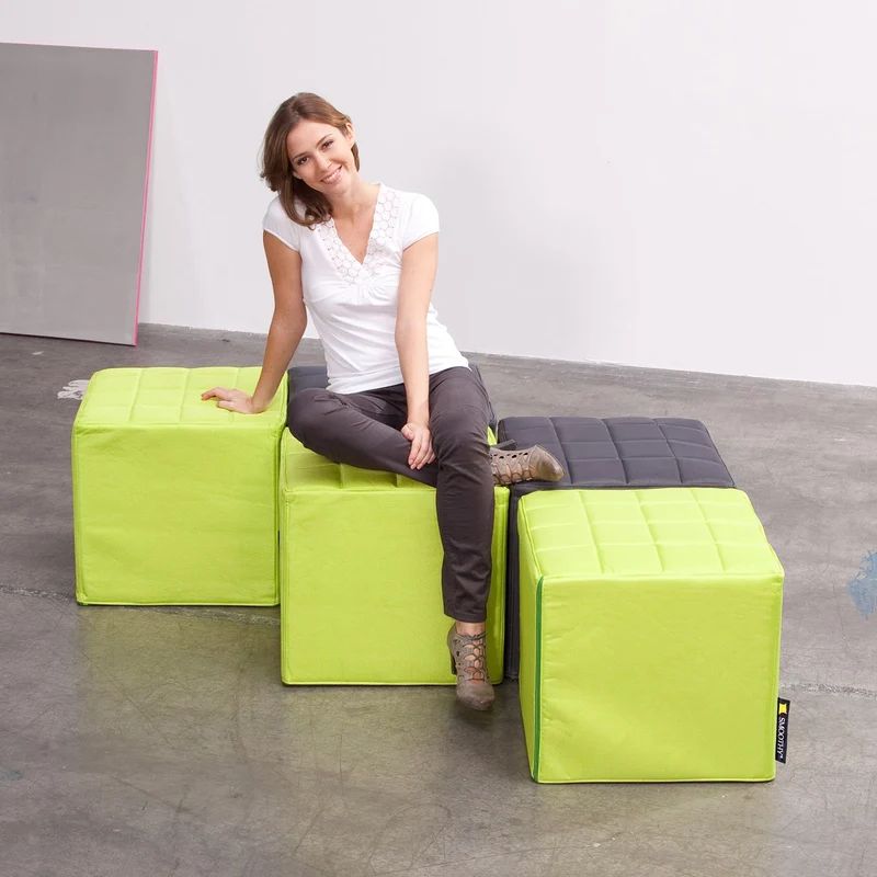 Cube Sitzwürfel in Limetten-Grün