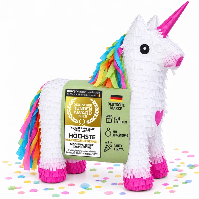 Pinata "Einhorn - Geburtstags Pinatas zum Befüllen
