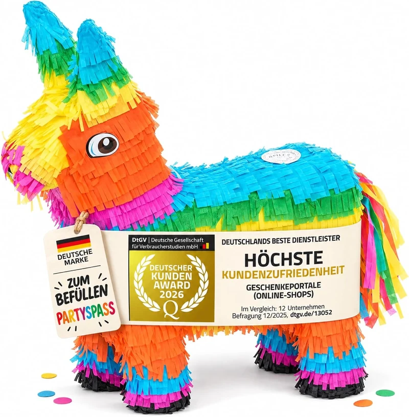 Esel Pinata zum Befüllen – Party-Spaß & Geburtstags-Deko