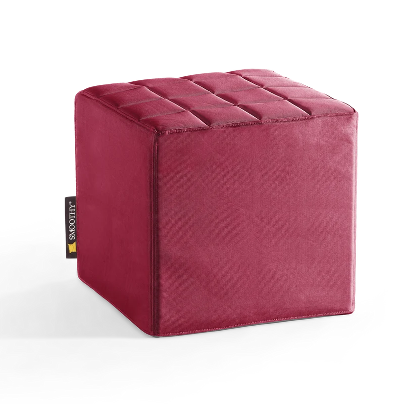 Cube Sitzwürfel in Bordeaux-Rot