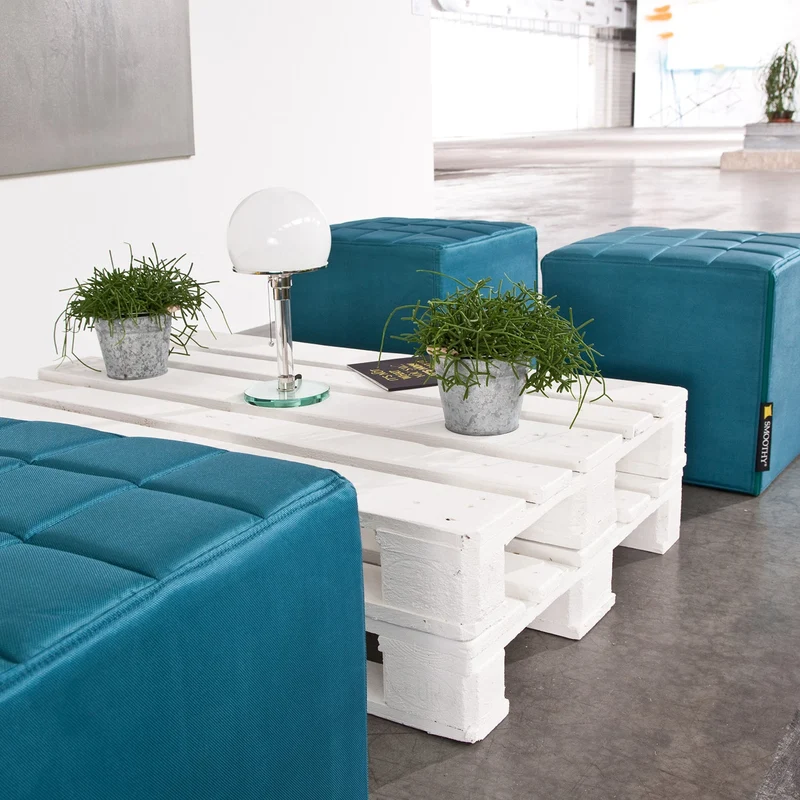 Cube Sitzwürfel in Petrol-Blau