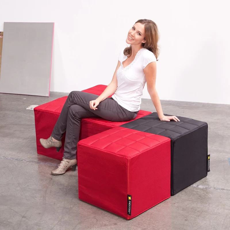 Cube Sitzwürfel in Feuer-Rot