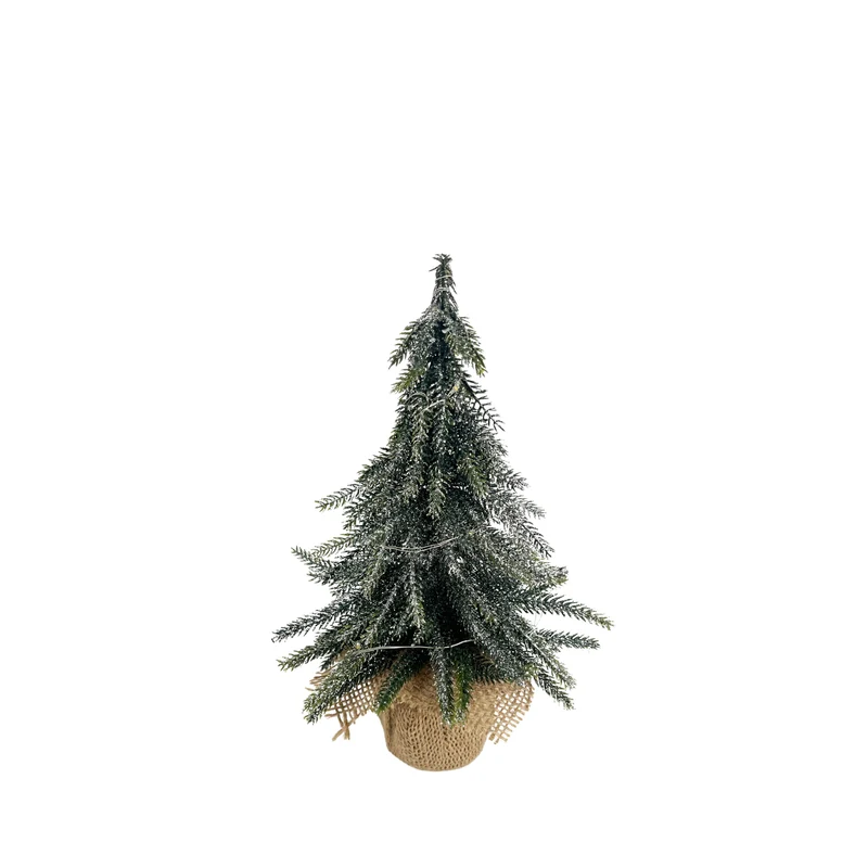 Glitzernder Tannenbaum m. LED - H 27cm
