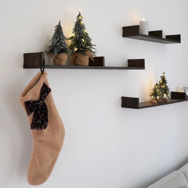 Glitzernder Tannenbaum m. LED - H 35cm