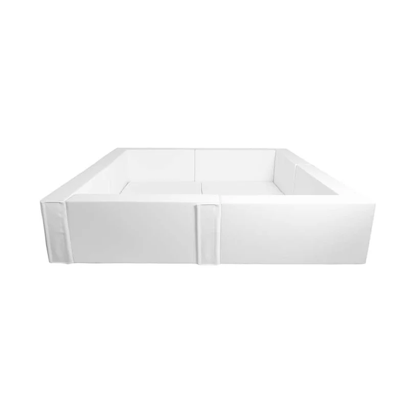 Bällebad XXL quadratisch Weiß, 240 x 240 x 50 cm