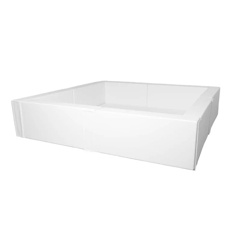 Bällebad XXL quadratisch Weiß, 240 x 240 x 50 cm
