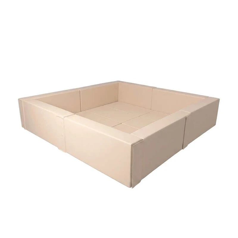 Bällebad XXL quadratisch Beige, 240 x 240 x 50 cm