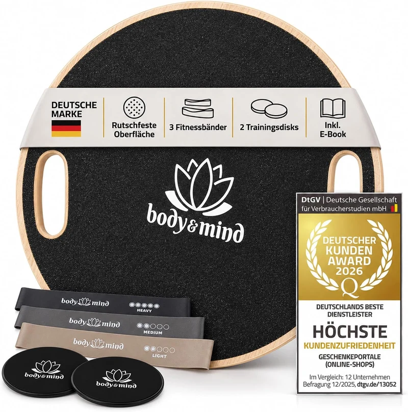 Balance-Board Deluxe – Stabiles Wackelbrett für Core & Fitness