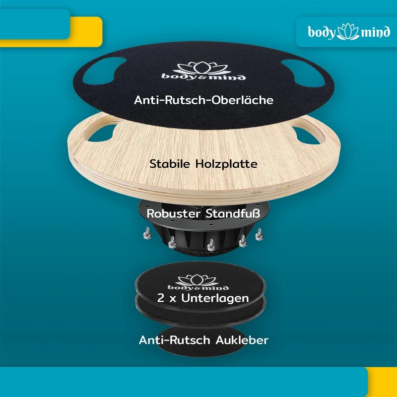 Balance-Board Deluxe – Stabiles Wackelbrett für Core & Fitness