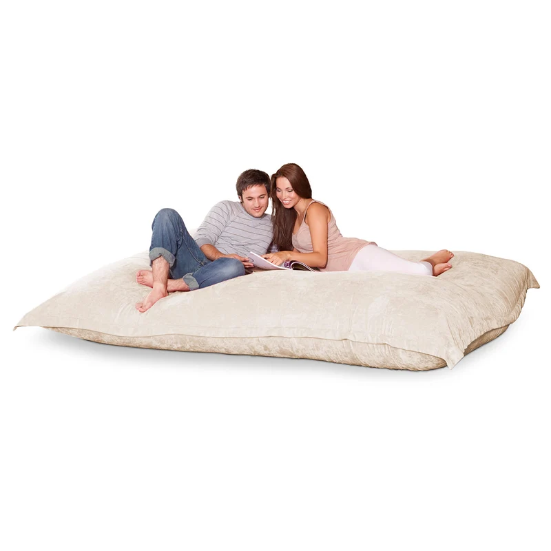 XXXXL Sitzsack in Creme-Weiß