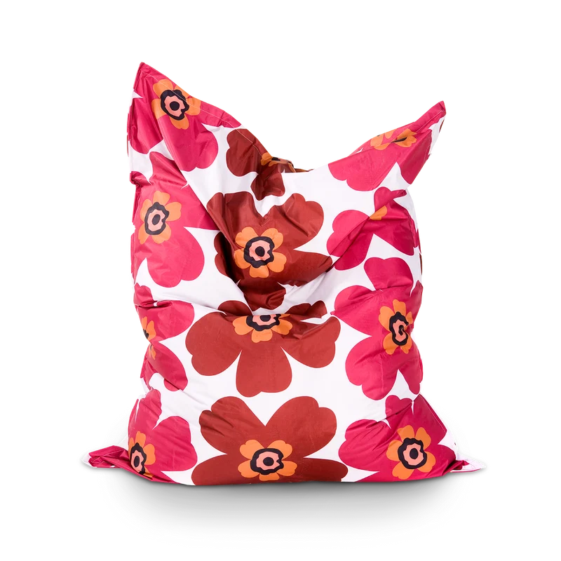 Outdoor Sitzsack Floralia Braun-Rot