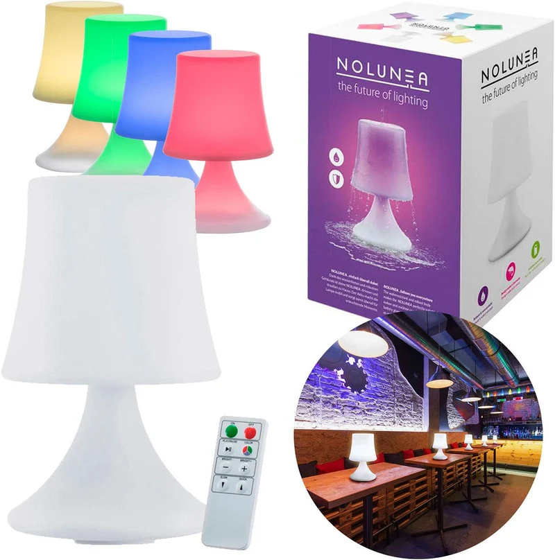 LED Outdoor Lampe mit Akku - Wasserfeste Tisch- & Hängeleuchte