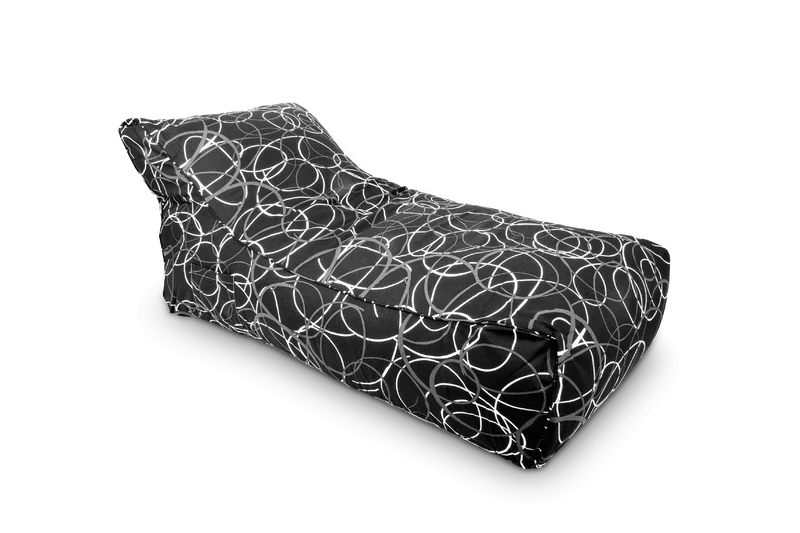 Lounge Daybed Überbezug in Schwarz&Weiß
