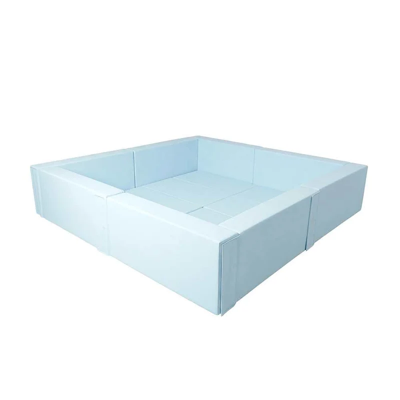 Bällebad XXL quadratisch Babyblau, 240 x 240 x 50 cm