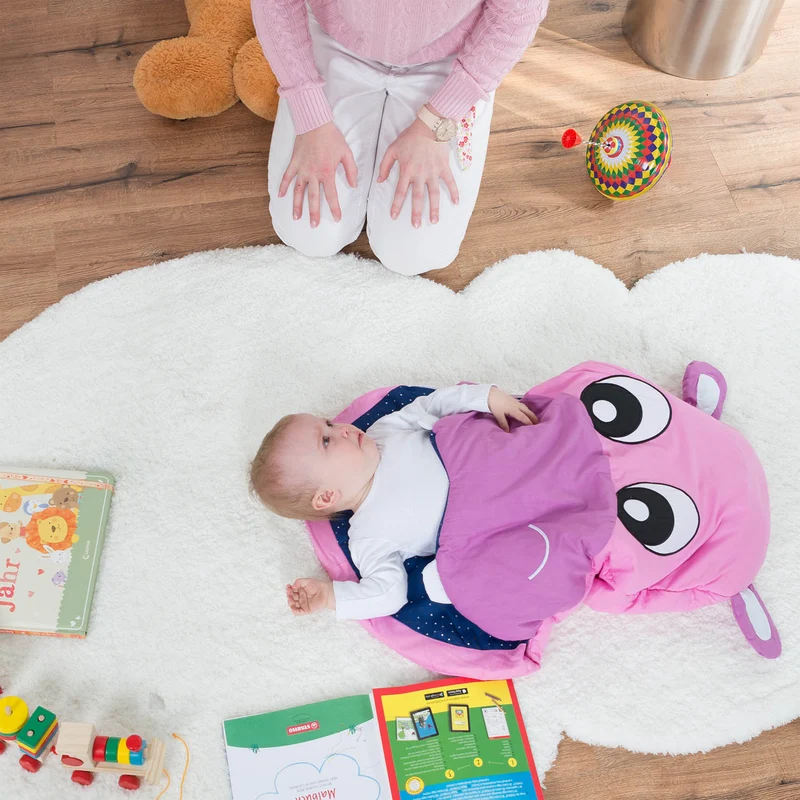 Baby Schlafsack Hippo - Fressender Babyschlafsack für Kleinkinder