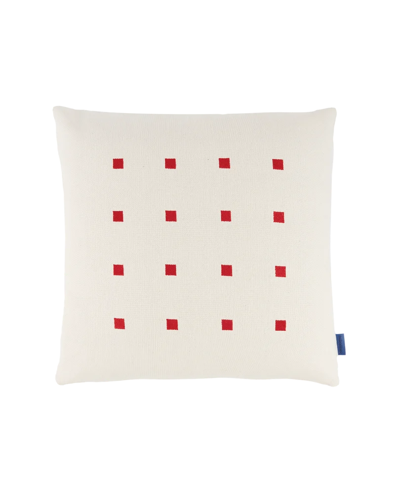 Embroidered square cushion Simon