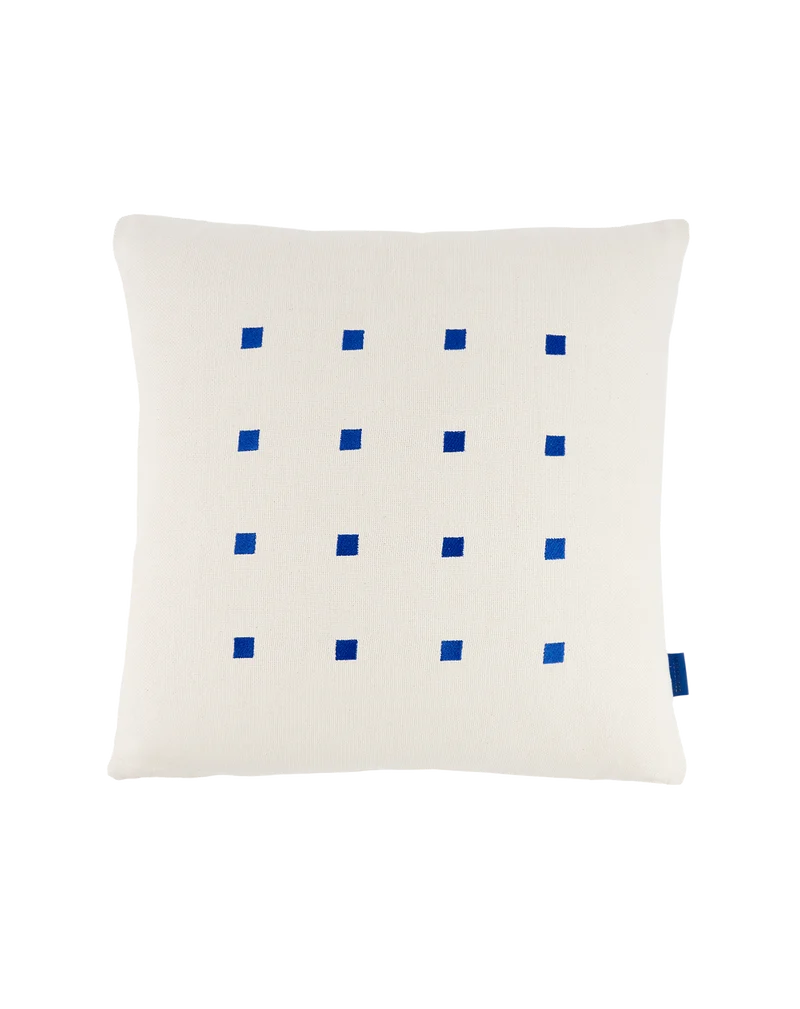 Embroidered square cushion Simon