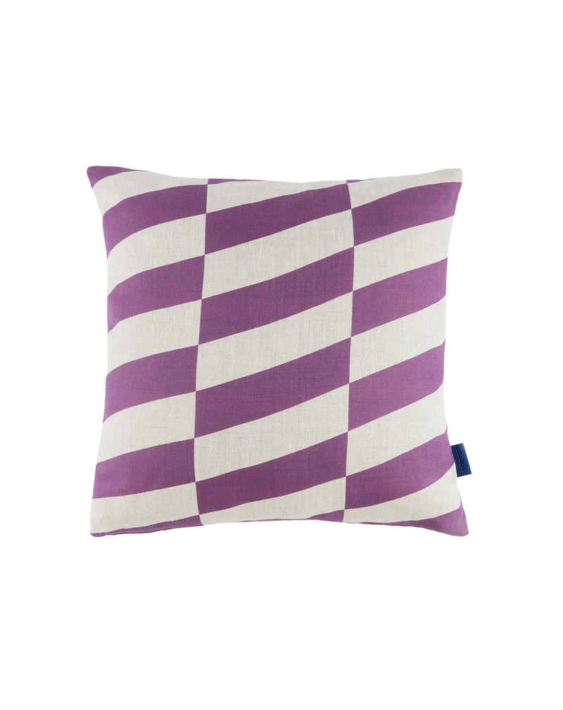 Square cushion in french linen Stanley