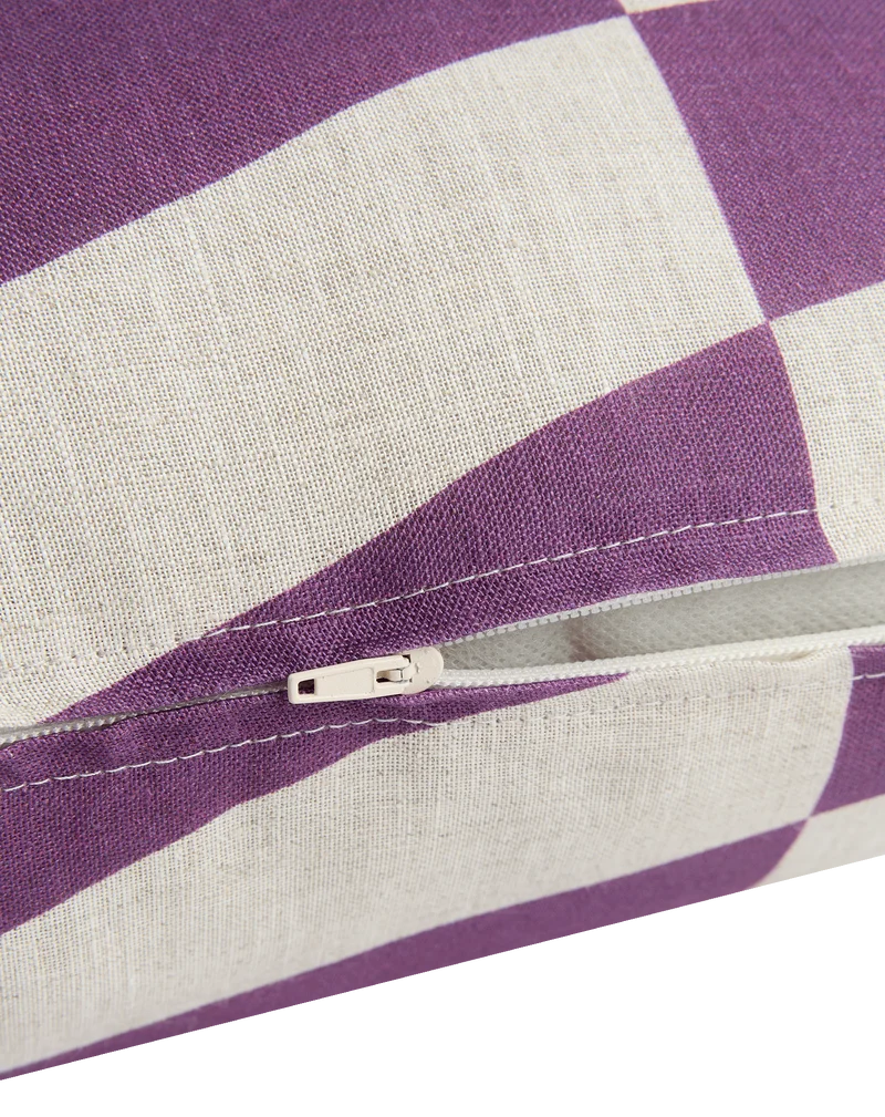 Square cushion in french linen Stanley