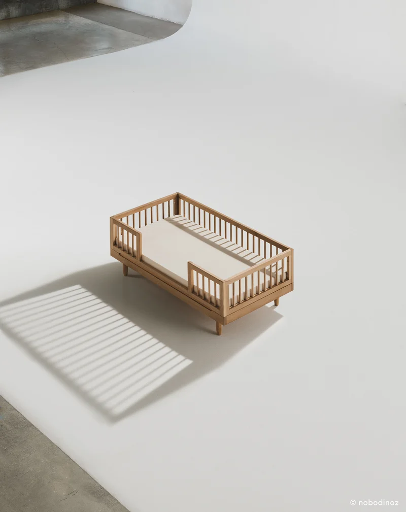 Oak wood junior bed Pure