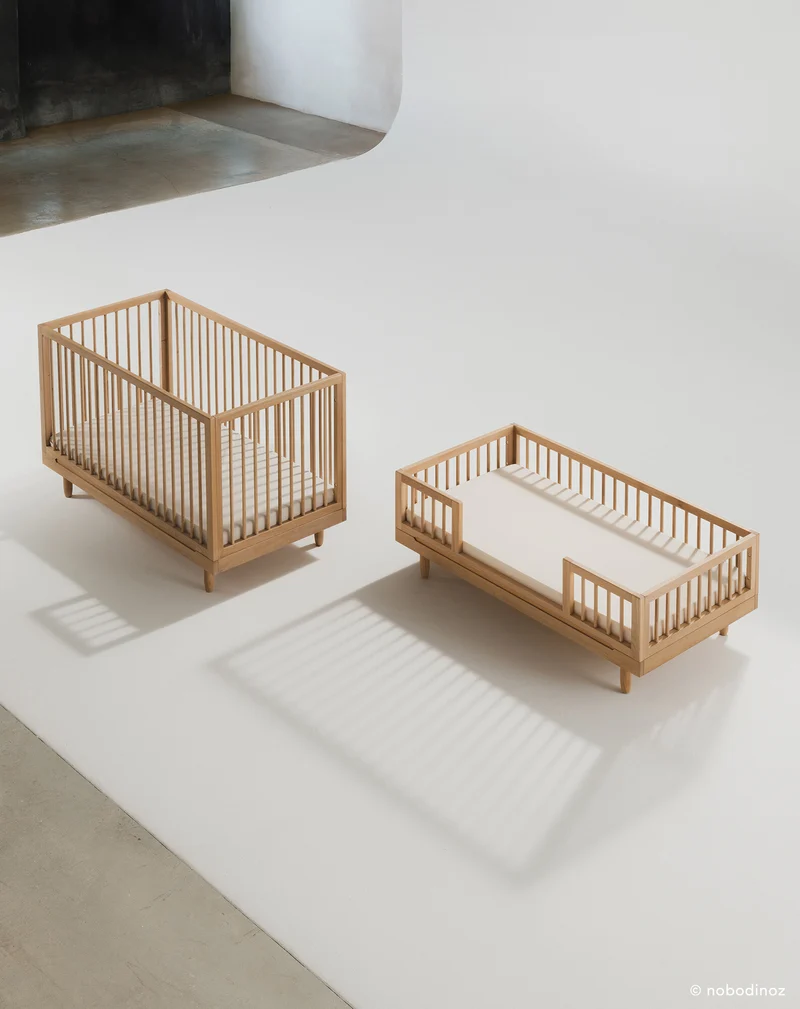 Oak wood junior bed Pure