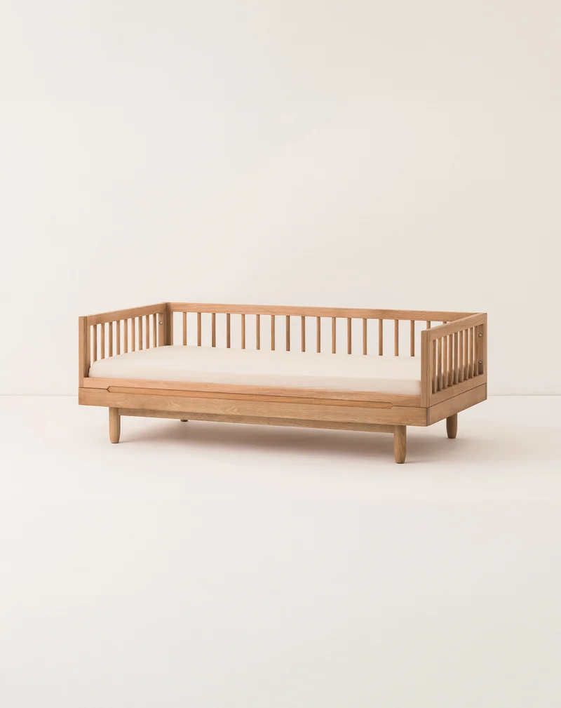 Oak wood junior bed Pure