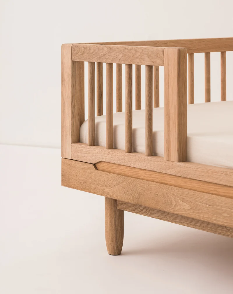 Oak wood junior bed Pure