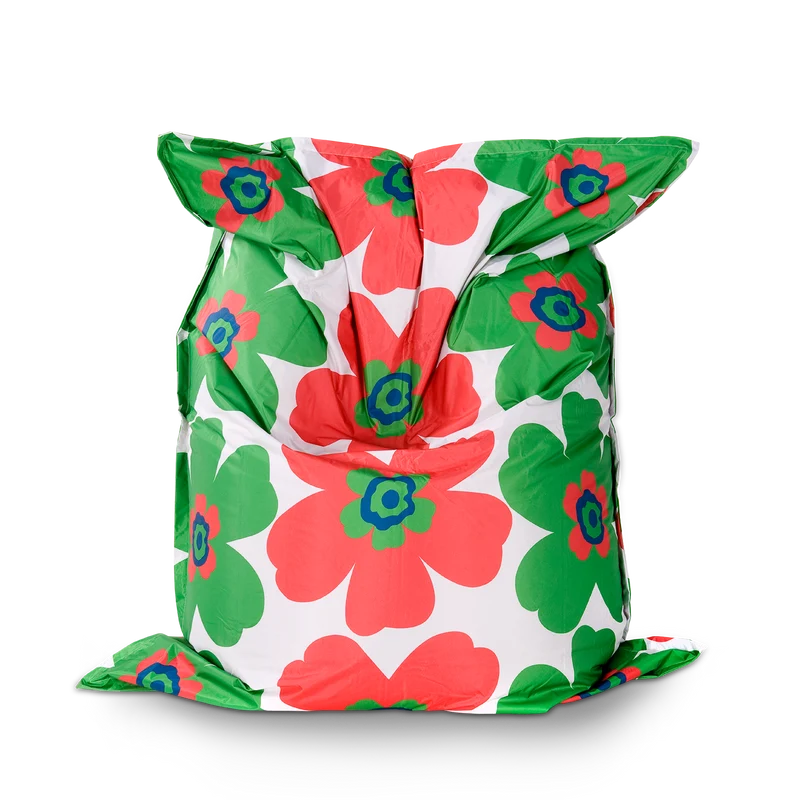 Floralia Outdoor Sitzsack Grün-Rot