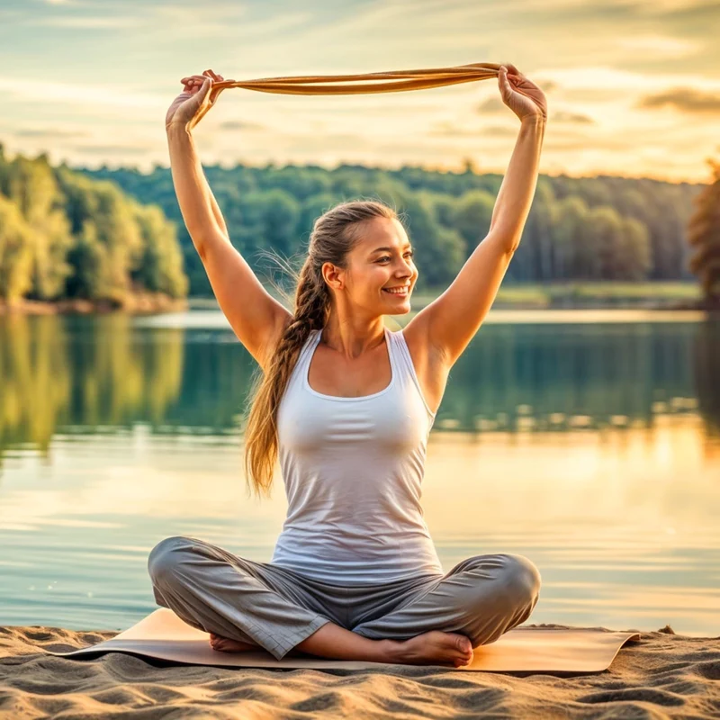 Yoga Gurt 250 cm mit Metall-D-Ring - Rutschfest & Langlebig