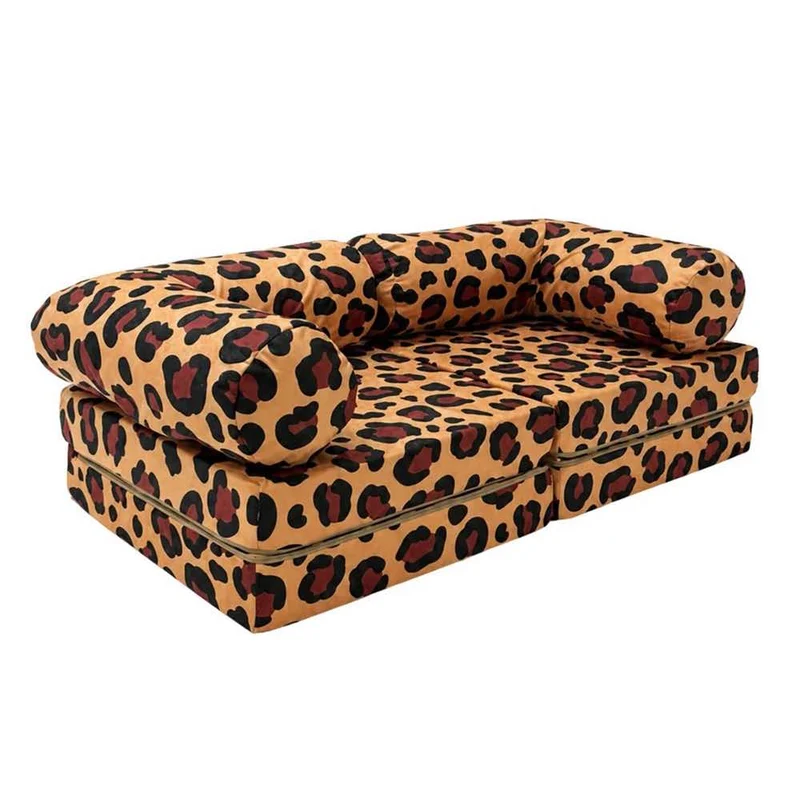 Spielsofa HoneyHug Leopard, 142 x 71 x 25 cm, modular