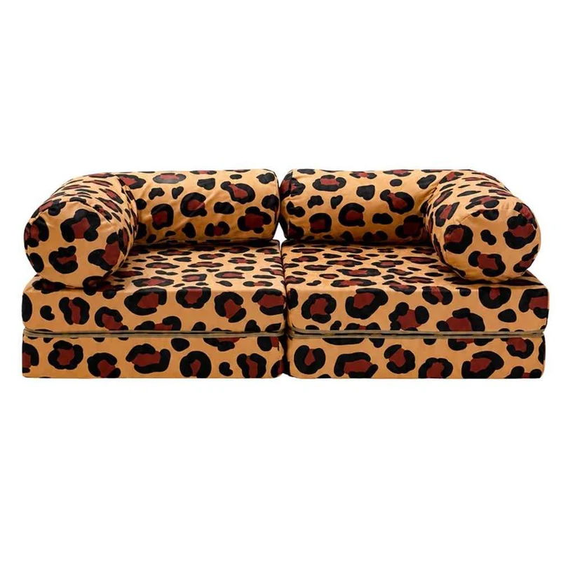 Spielsofa HoneyHug Leopard, 142 x 71 x 25 cm, modular