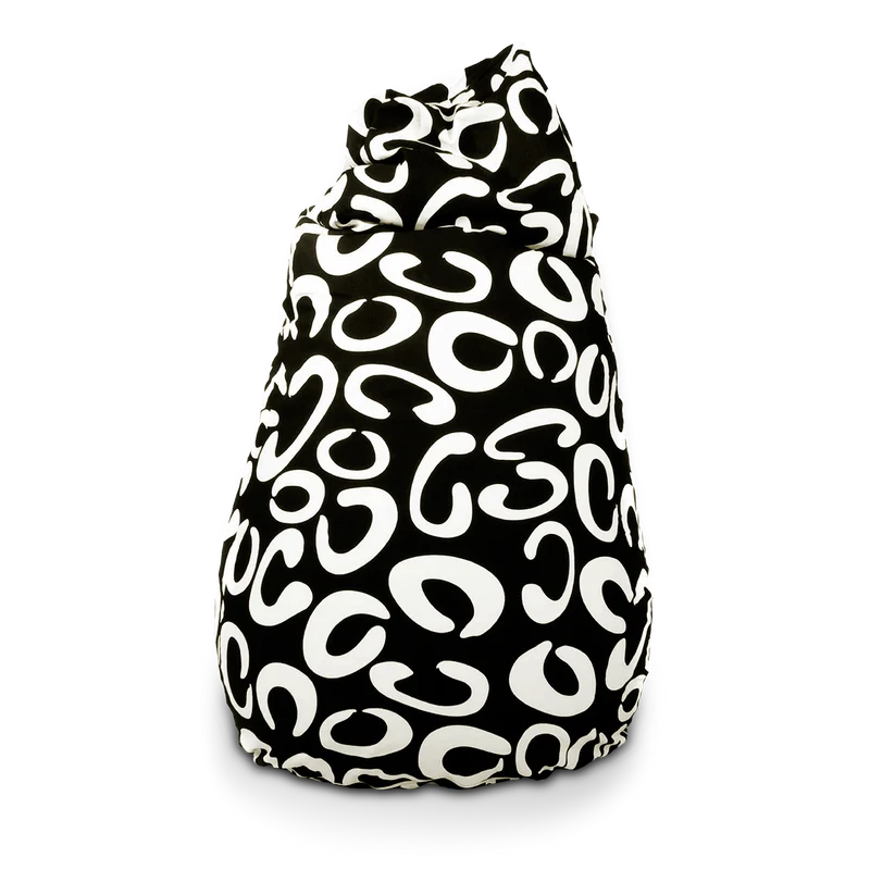 Sitzsack Beany Schwarz-Weiß