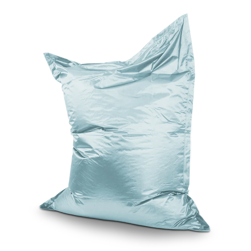 Sitzsack Metallic in Blau- Aquamarin