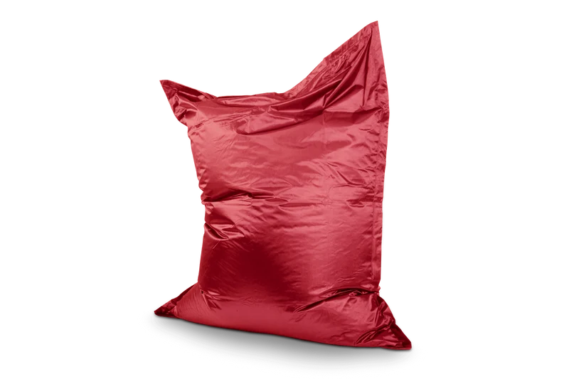 Sitzsack Metallic in Rubin-Rot