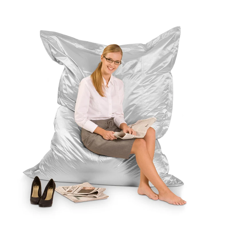 Sitzsack Metallic in Silber