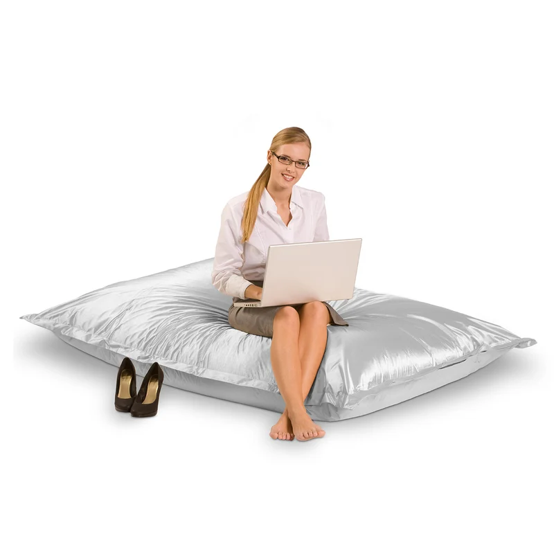Sitzsack Metallic in Silber